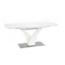 Стол обеденный HALMAR PALERMO белый мат/белый мат 140-180/80